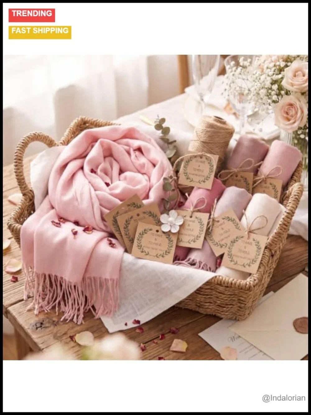 Wedding Shawls Wraps Bulk Gift 24 Sets Imitation Pashmina